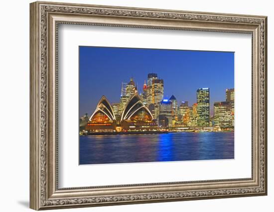 Opera House and Sydney Skyline, Sydney, New South Wales, Australia,-Marco Simoni-Framed Photographic Print