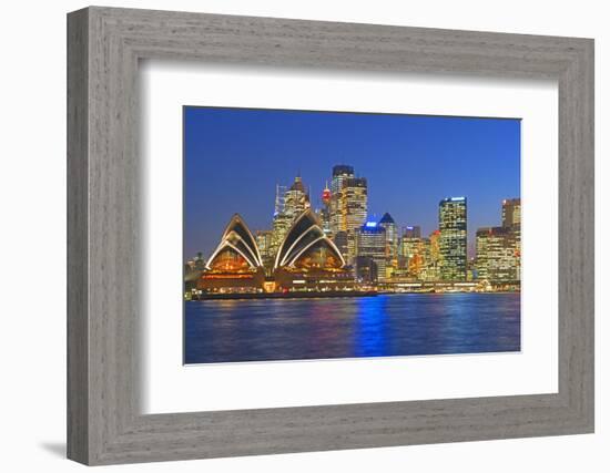 Opera House and Sydney Skyline, Sydney, New South Wales, Australia,-Marco Simoni-Framed Photographic Print