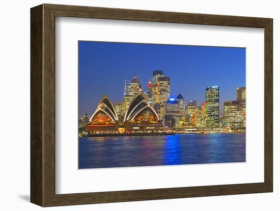 Opera House and Sydney Skyline, Sydney, New South Wales, Australia,-Marco Simoni-Framed Photographic Print