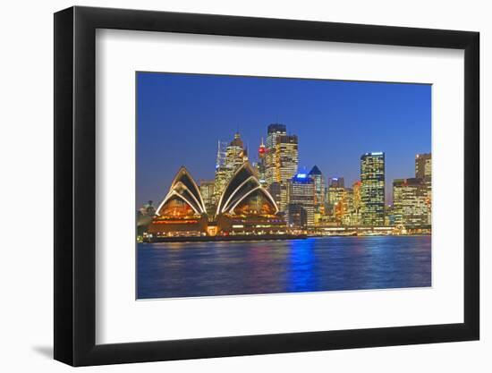 Opera House and Sydney Skyline, Sydney, New South Wales, Australia,-Marco Simoni-Framed Photographic Print