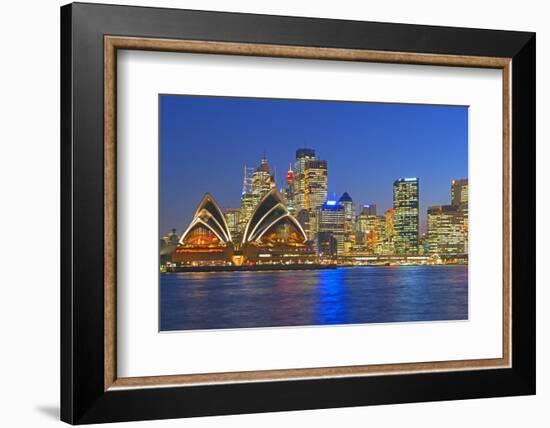 Opera House and Sydney Skyline, Sydney, New South Wales, Australia,-Marco Simoni-Framed Photographic Print