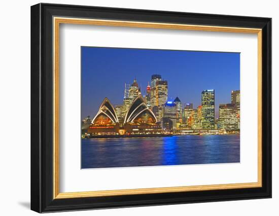 Opera House and Sydney Skyline, Sydney, New South Wales, Australia,-Marco Simoni-Framed Photographic Print
