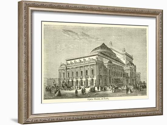 Opera House, at Paris-null-Framed Giclee Print