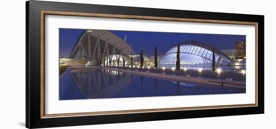 Opera House at the Waterfront, Ciutat De Les Arts I Les Ciencies, Valencia, Spain-null-Framed Photographic Print