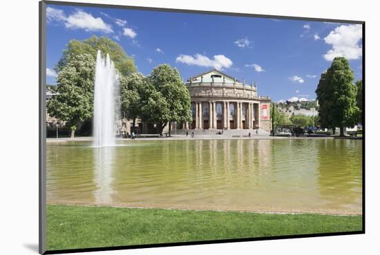 Opera House, Eckensee Lake, Schlosspark, Stuttgart, Baden-Wurttemberg, Germany-Markus Lange-Mounted Photographic Print