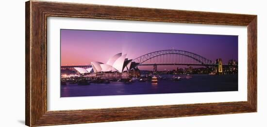 Opera House Harbour Bridge Sydney Australia-null-Framed Photographic Print