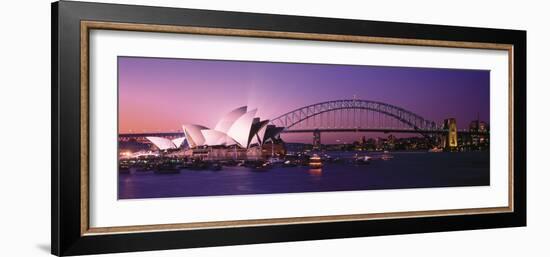 Opera House Harbour Bridge Sydney Australia-null-Framed Photographic Print