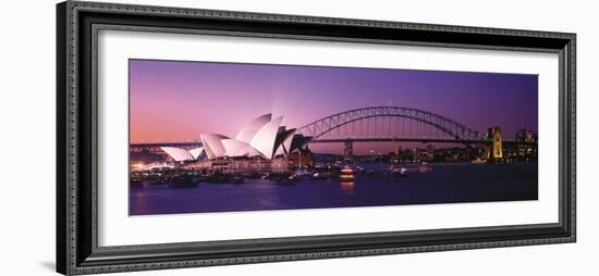 Opera House Harbour Bridge Sydney Australia-null-Framed Photographic Print