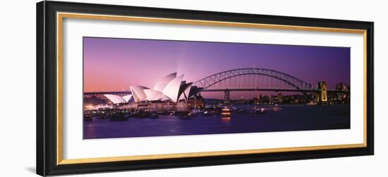 Opera House Harbour Bridge Sydney Australia-null-Framed Photographic Print