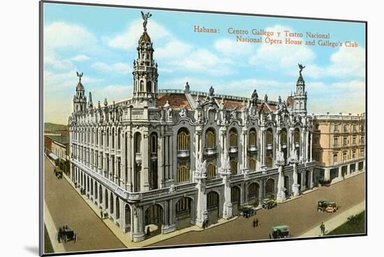 Opera House, Havana, Cuba-null-Mounted Art Print