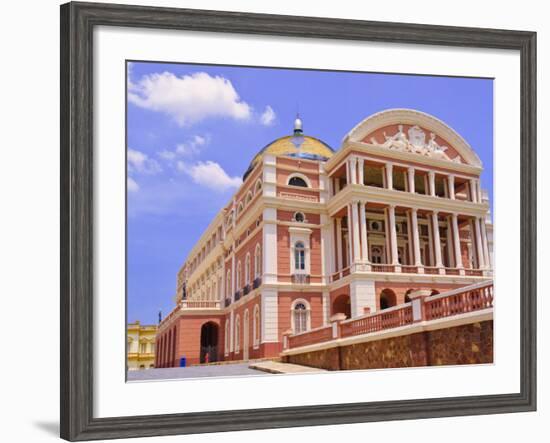 Opera House, Manaus, Amazonas, Brazil, South America-Nico Tondini-Framed Photographic Print