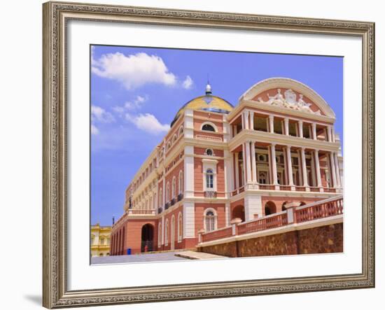 Opera House, Manaus, Amazonas, Brazil, South America-Nico Tondini-Framed Photographic Print