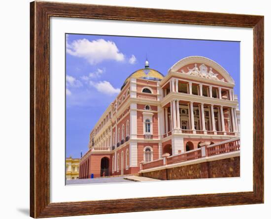 Opera House, Manaus, Amazonas, Brazil, South America-Nico Tondini-Framed Photographic Print