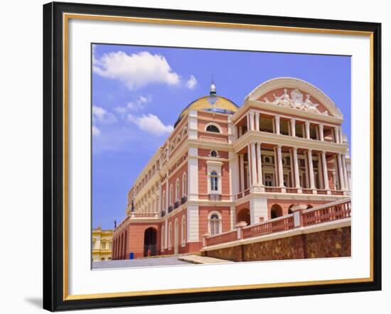 Opera House, Manaus, Amazonas, Brazil, South America-Nico Tondini-Framed Photographic Print