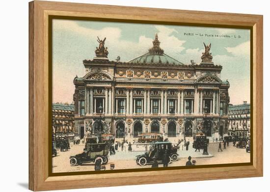 Opera House, Paris, France-null-Framed Stretched Canvas