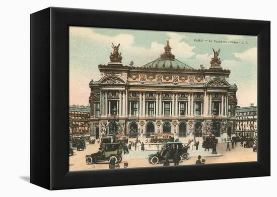 Opera House, Paris, France-null-Framed Stretched Canvas