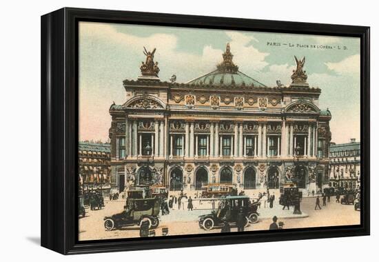 Opera House, Paris, France-null-Framed Stretched Canvas