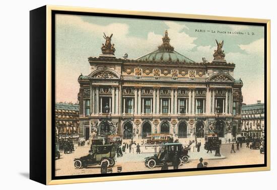 Opera House, Paris, France-null-Framed Stretched Canvas