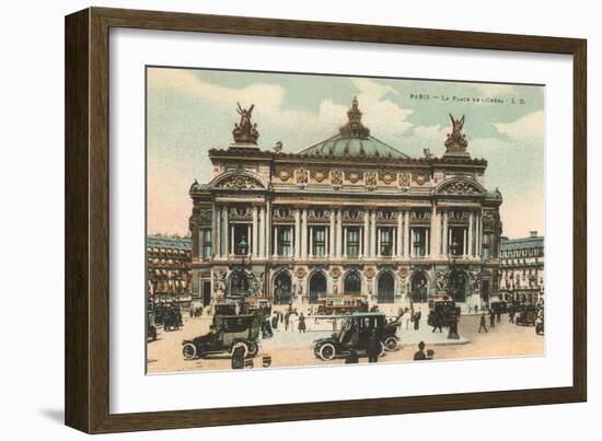 Opera House, Paris, France-null-Framed Premium Giclee Print