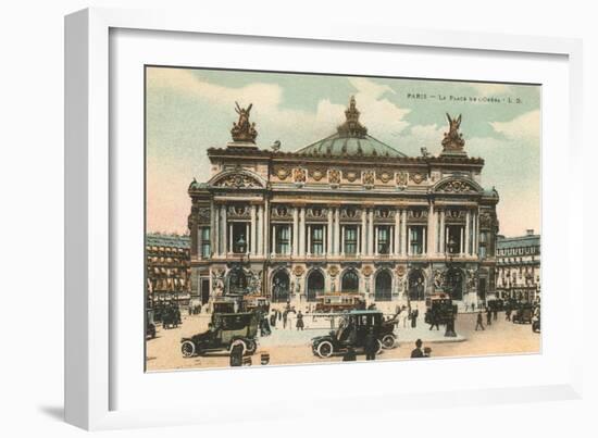 Opera House, Paris, France-null-Framed Premium Giclee Print