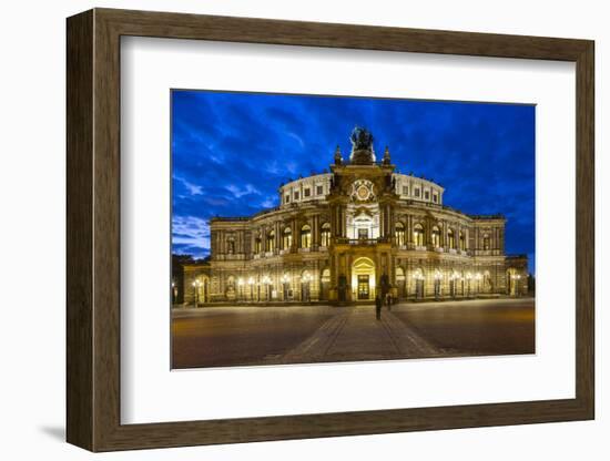 Opera House (Semperoper Dresden), Dresden, Saxony, Germany-Jon Arnold-Framed Photographic Print