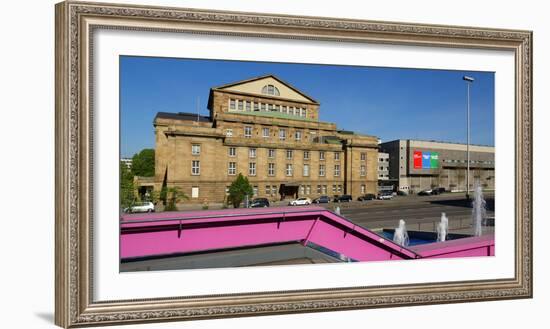 Opera House, Stuttgart, Baden-Wurttemberg, Germany, Europe-Hans-Peter Merten-Framed Photographic Print