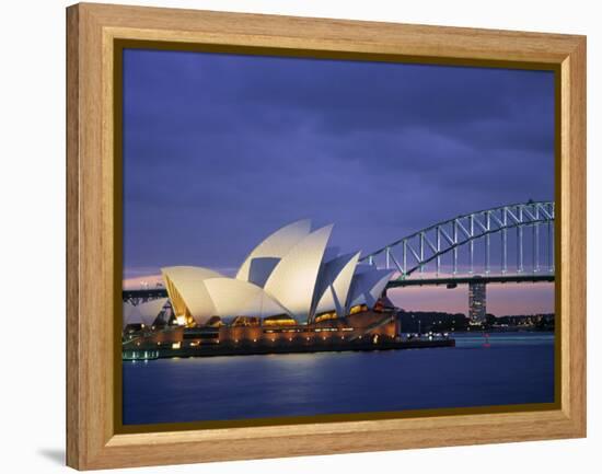 Opera House, Sydney, Nsw, Australia-Walter Bibikow-Framed Premier Image Canvas