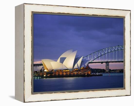 Opera House, Sydney, Nsw, Australia-Walter Bibikow-Framed Premier Image Canvas