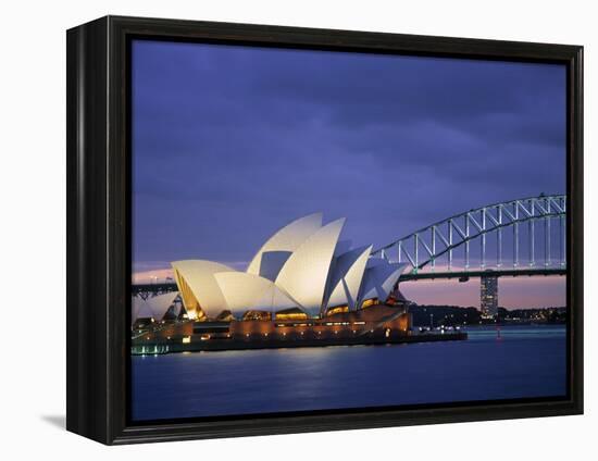 Opera House, Sydney, Nsw, Australia-Walter Bibikow-Framed Premier Image Canvas