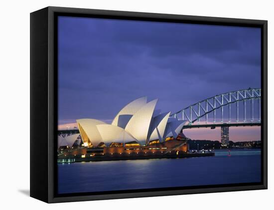 Opera House, Sydney, Nsw, Australia-Walter Bibikow-Framed Premier Image Canvas