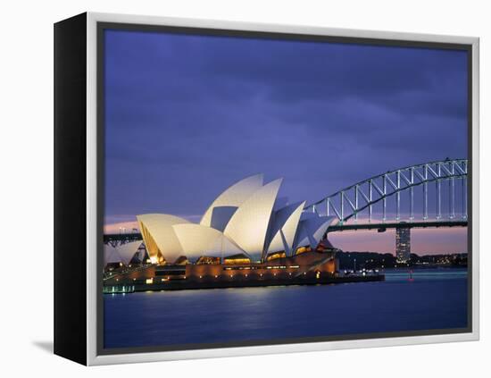 Opera House, Sydney, Nsw, Australia-Walter Bibikow-Framed Premier Image Canvas