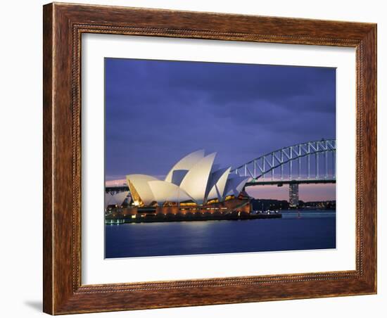 Opera House, Sydney, Nsw, Australia-Walter Bibikow-Framed Photographic Print