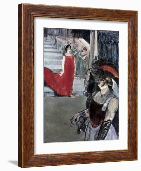 Opera Messalina at Bordeau-Henri de Toulouse-Lautrec-Framed Giclee Print