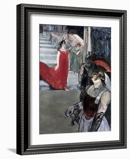 Opera Messalina at Bordeau-Henri de Toulouse-Lautrec-Framed Giclee Print