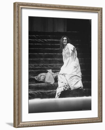 Opera Singer Joan Sutherland in the Title Role of "Lucia Di Lammermoor" at the Metropolitan Opera-Alfred Eisenstaedt-Framed Premium Photographic Print