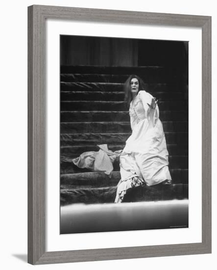 Opera Singer Joan Sutherland in the Title Role of "Lucia Di Lammermoor" at the Metropolitan Opera-Alfred Eisenstaedt-Framed Premium Photographic Print