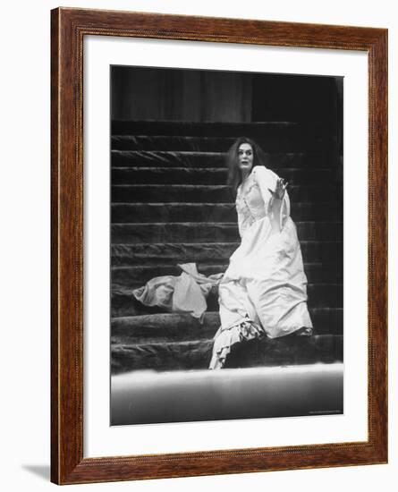 Opera Singer Joan Sutherland in the Title Role of "Lucia Di Lammermoor" at the Metropolitan Opera-Alfred Eisenstaedt-Framed Premium Photographic Print