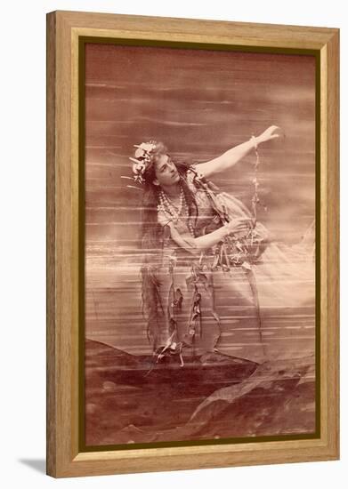 Opera Singer Lilli Lehmann (1848-1929) as Woglinde in Opera Das Rheingold by Richard Wagner. Bayreu-Anonymous Anonymous-Framed Premier Image Canvas