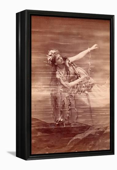 Opera Singer Lilli Lehmann (1848-1929) as Woglinde in Opera Das Rheingold by Richard Wagner. Bayreu-Anonymous Anonymous-Framed Premier Image Canvas