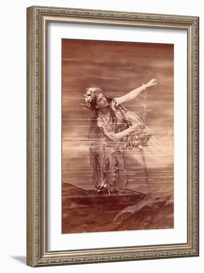 Opera Singer Lilli Lehmann (1848-1929) as Woglinde in Opera Das Rheingold by Richard Wagner. Bayreu-Anonymous Anonymous-Framed Giclee Print