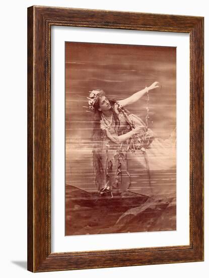 Opera Singer Lilli Lehmann (1848-1929) as Woglinde in Opera Das Rheingold by Richard Wagner. Bayreu-Anonymous Anonymous-Framed Giclee Print