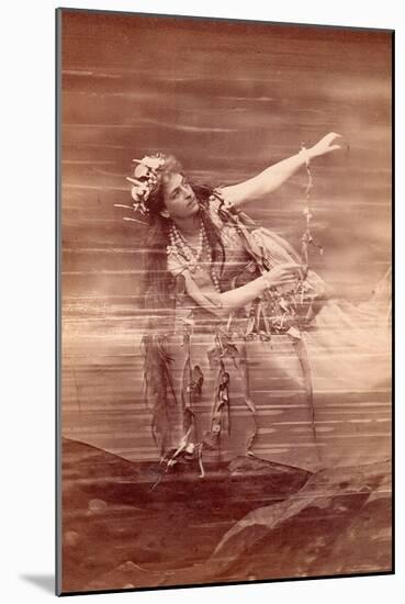 Opera Singer Lilli Lehmann (1848-1929) as Woglinde in Opera Das Rheingold by Richard Wagner. Bayreu-Anonymous Anonymous-Mounted Giclee Print