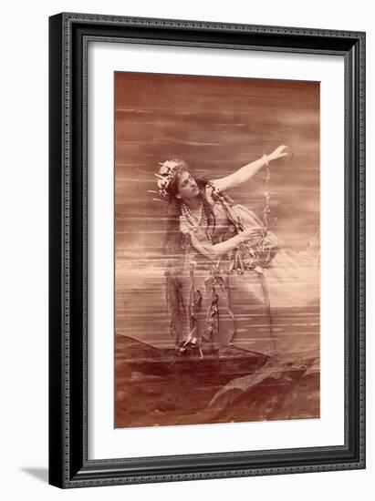 Opera Singer Lilli Lehmann (1848-1929) as Woglinde in Opera Das Rheingold by Richard Wagner. Bayreu-Anonymous Anonymous-Framed Giclee Print