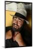 Opera Singer Luciano Pavarotti with Girlfriend Nicoletta Mantovani and 9 Month Old Daughter Alice-null-Mounted Photographic Print