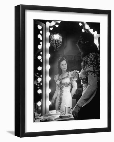 Opera Singer Nadine Connor Posing in Costume-null-Framed Photographic Print