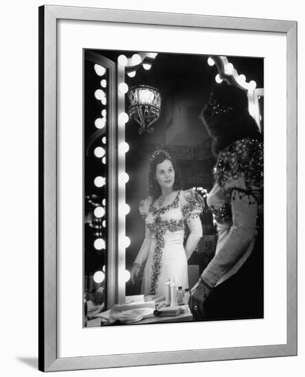 Opera Singer Nadine Connor Posing in Costume-null-Framed Photographic Print