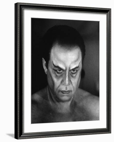 Operatic Bass Baritone George London for the Role of Mephistopheles in Gounod's Opera "Faust"-Gordon Parks-Framed Premium Photographic Print