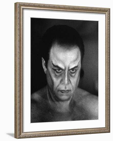 Operatic Bass Baritone George London for the Role of Mephistopheles in Gounod's Opera "Faust"-Gordon Parks-Framed Premium Photographic Print