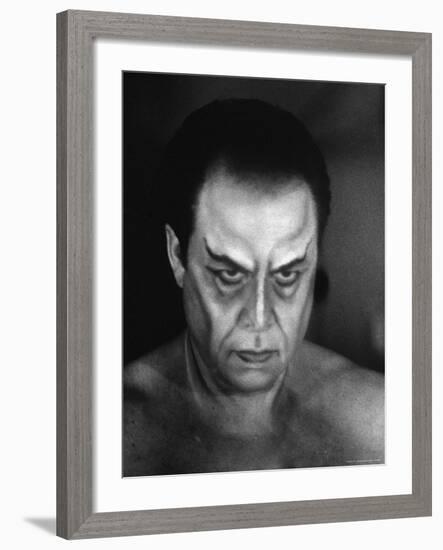 Operatic Bass Baritone George London for the Role of Mephistopheles in Gounod's Opera "Faust"-Gordon Parks-Framed Premium Photographic Print