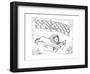 Operating theater where mouse is removing thorn from Lion's foot. - New Yorker Cartoon-John O'brien-Framed Premium Giclee Print